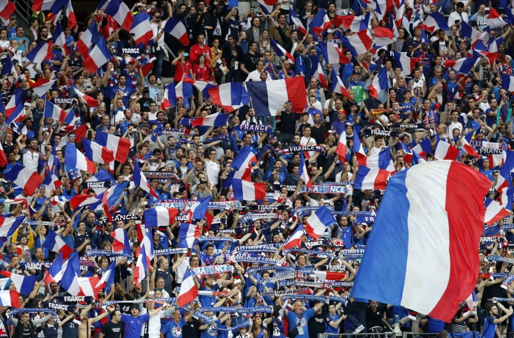 Die französischen Fans fiebern mit.