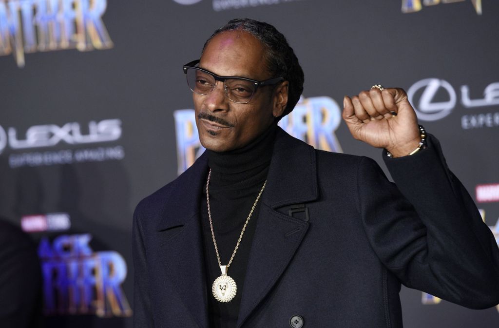 Rapper Snoop Dogg besuchte die Premiere des Films in Los Angeles.