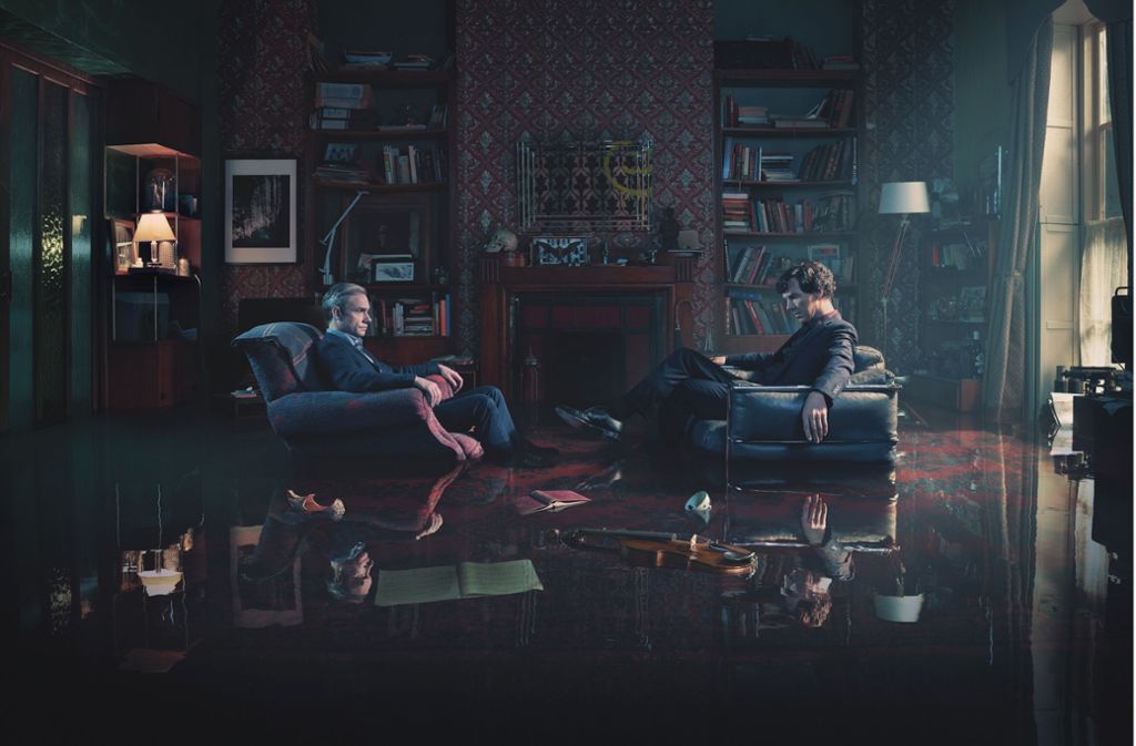 Sherlock (Benedict Cumberbatch, li.) und Watson (Martin Freeman)