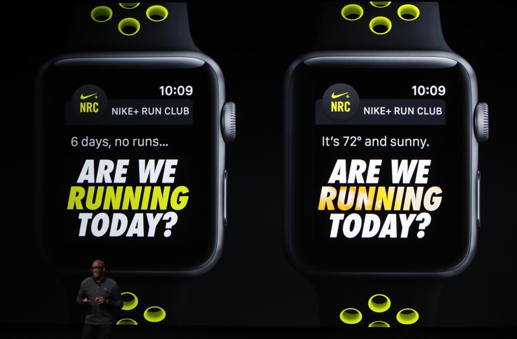 ... um die Nike-Edition der Apple Watch vorzustellen.