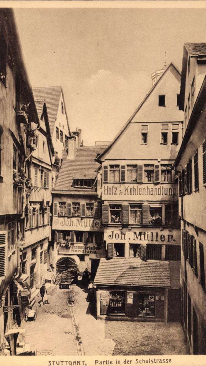 Auch die Schulstraße sah 1935 noch anders aus.