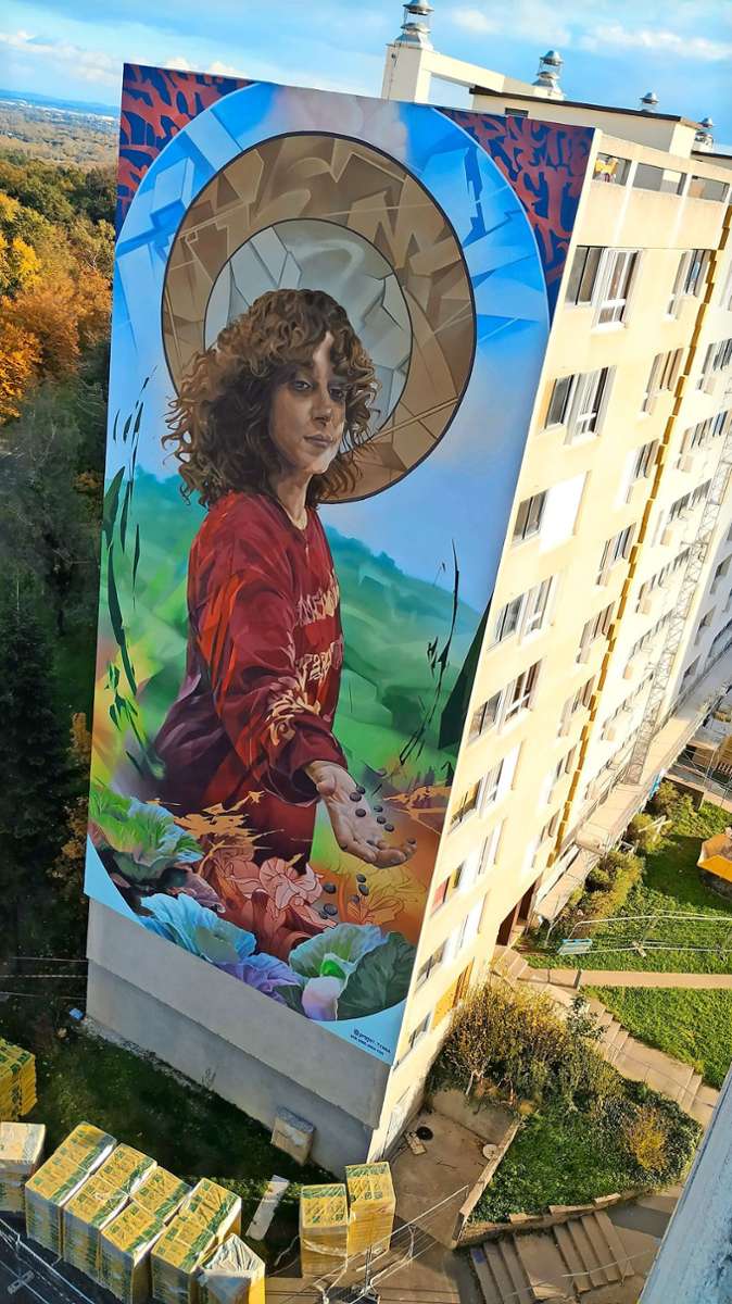 Die Metropolregion Lyon, zu der auch die Ditzinger Partnerstadt gehört, hat sich international einen Namen durch eine Vielzahl einzigartiger Streetart-Künstlerinnen und -Künstler gemacht.