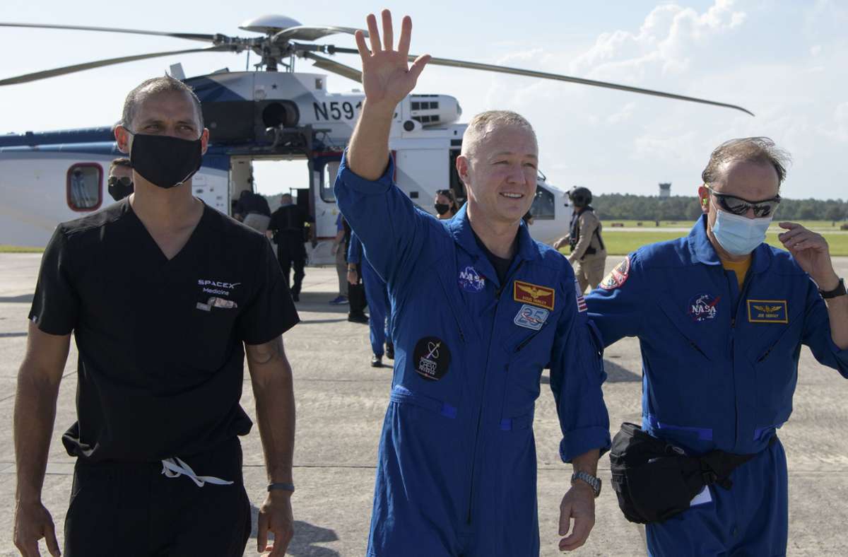 Doug Hurley war der zweite Astronaut an Bord der „Crew Dragon“.
