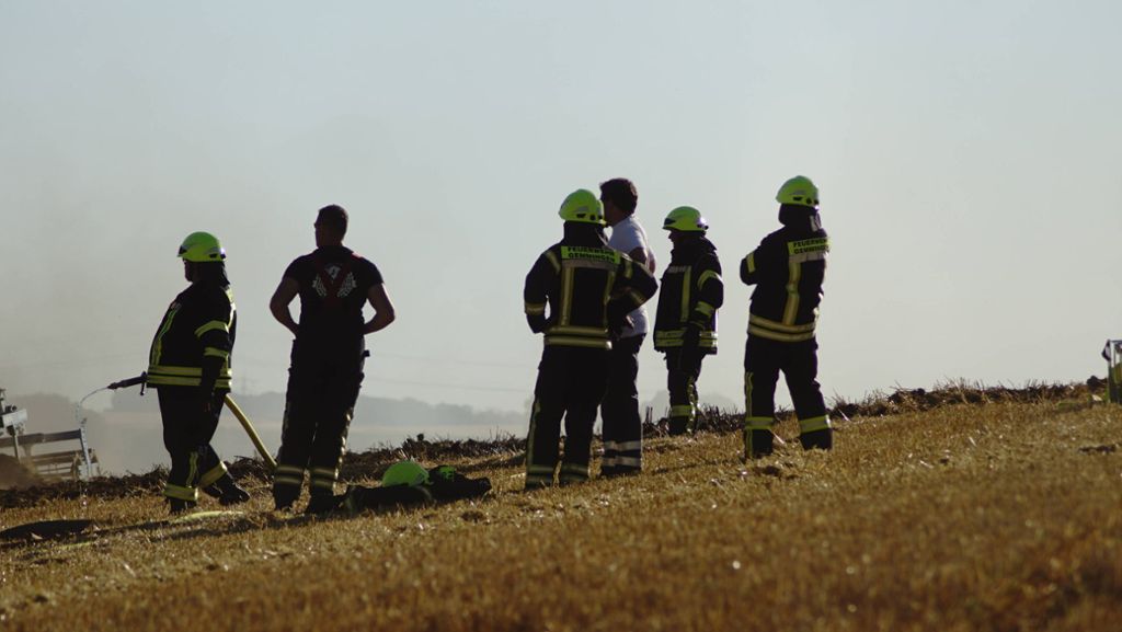 Brand in Besigheim: 33-Jähriger  legt auf Feld mehrere Feuer