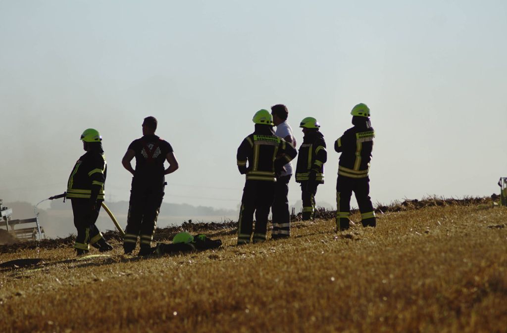 Die Feuerwehr, hier bei einem Einsatz in Eppingen, musste wegen eines Brandes auf einem Feld ausrücken. Foto: 7aktuell.de