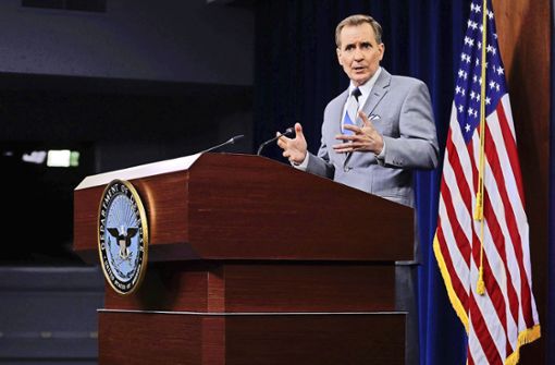 Sprecher John Kirby vom US-Verteidigungsministerium will beruhigen. Foto: AFP/ALEX WONG