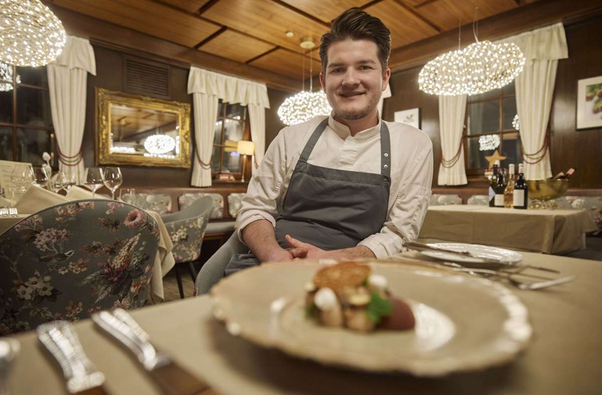 Der 24 Jahre junge Cédric Staudenmayer hat in seinem Restaurant Cédric in Weinstadt-Beutelsbach einen Hochstart hingelegt.