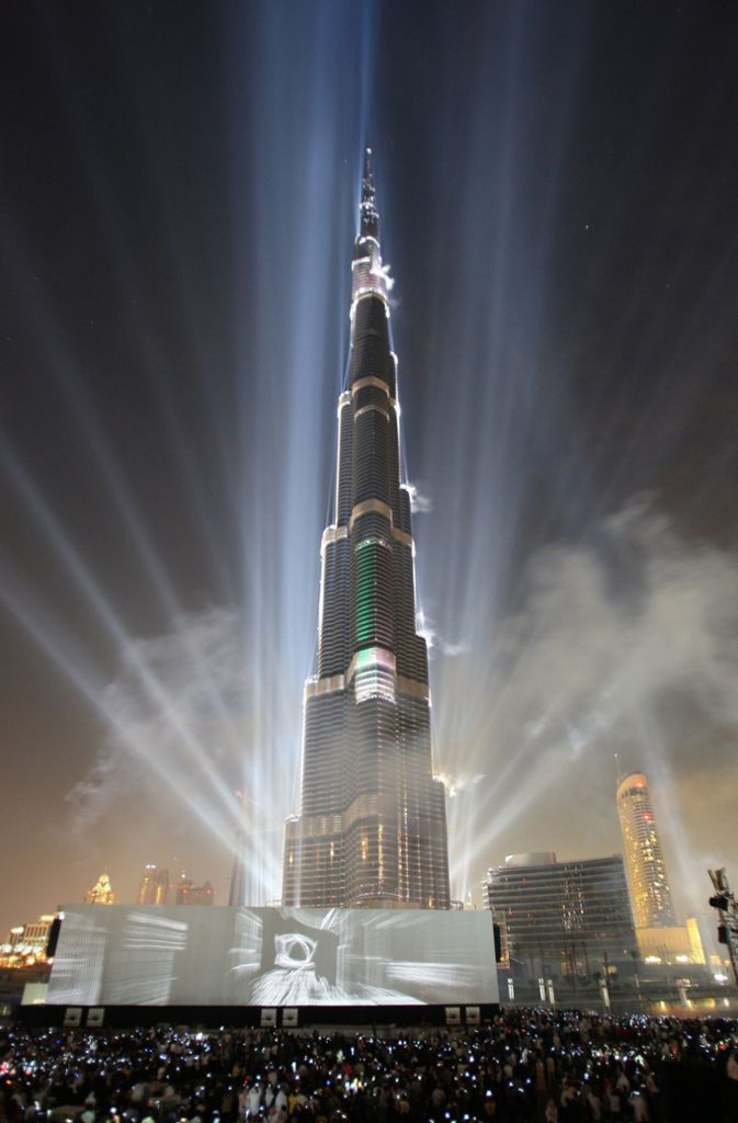 Platz 1: Burj Khalifa, Dubai (Vereinigte Arabische Emirate), Höhe: 830 Meter, Baujahr: 2010.