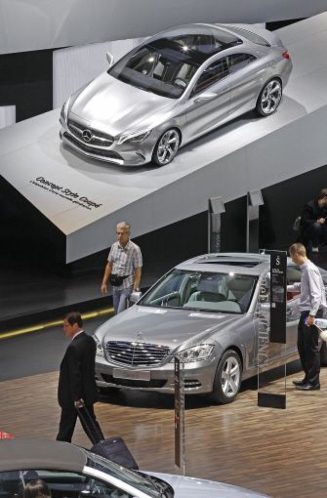 Mercedes Concept Car (oben) and S-Klasse