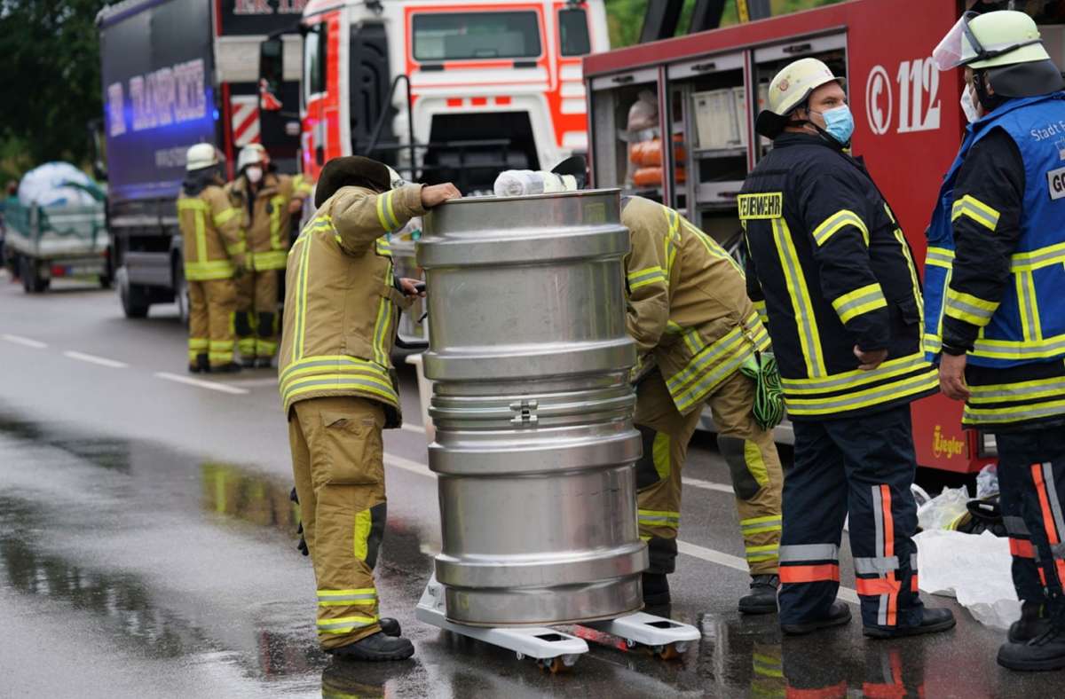 Weitere Bilder des Feuerwehrgroßeinsatzes in Esslingen-Mettingen.