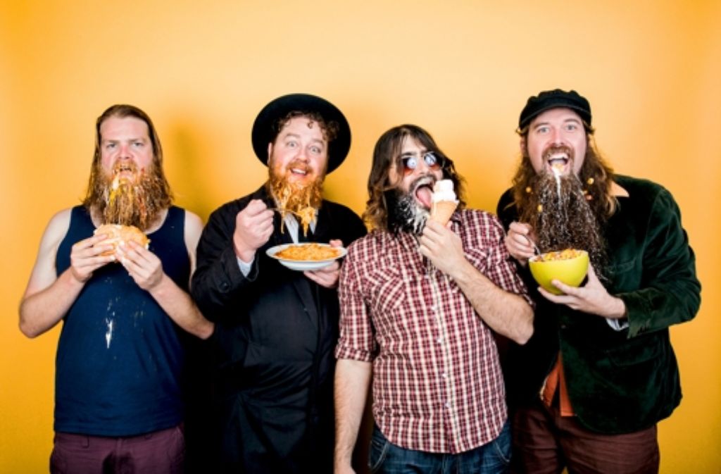 The Beards sind Bartbotschafter, am Freitag spielen sie im Stuttgarter Keller Klub. Foto: StZ