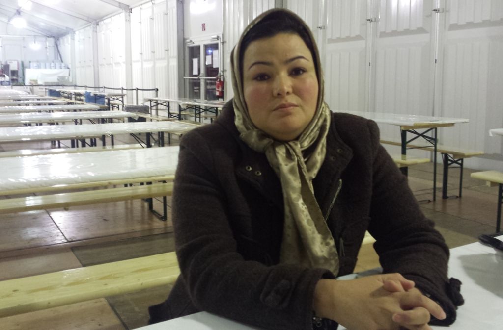 Sakina Esmaili flüchtete aus Afghanistan und wurde im Dezember in die Stuttgarter Notunterkunft für Flüchtlinge gebracht.