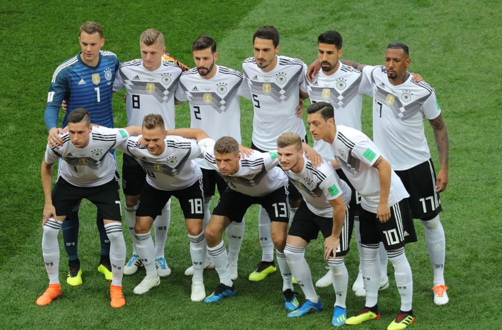 Das DFB-Team bestritt seine Auftaktpartie bei der WM 2018 gegen Mexiko. Foto: dpa