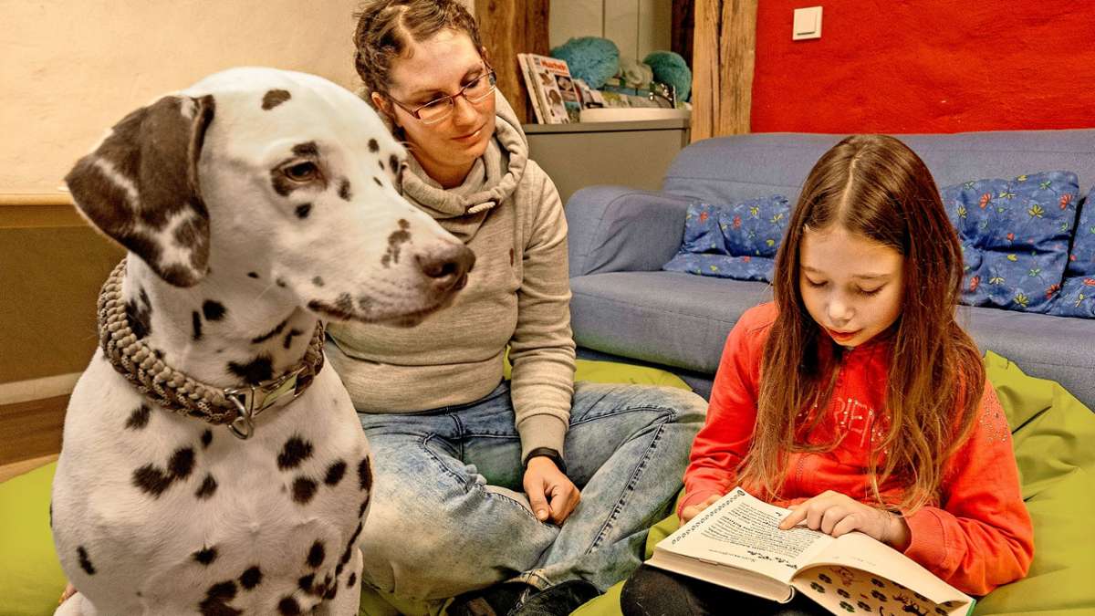 Stadtbibliothek Heimsheim: Hündin Ary soll Kindern beim Lesen helfen