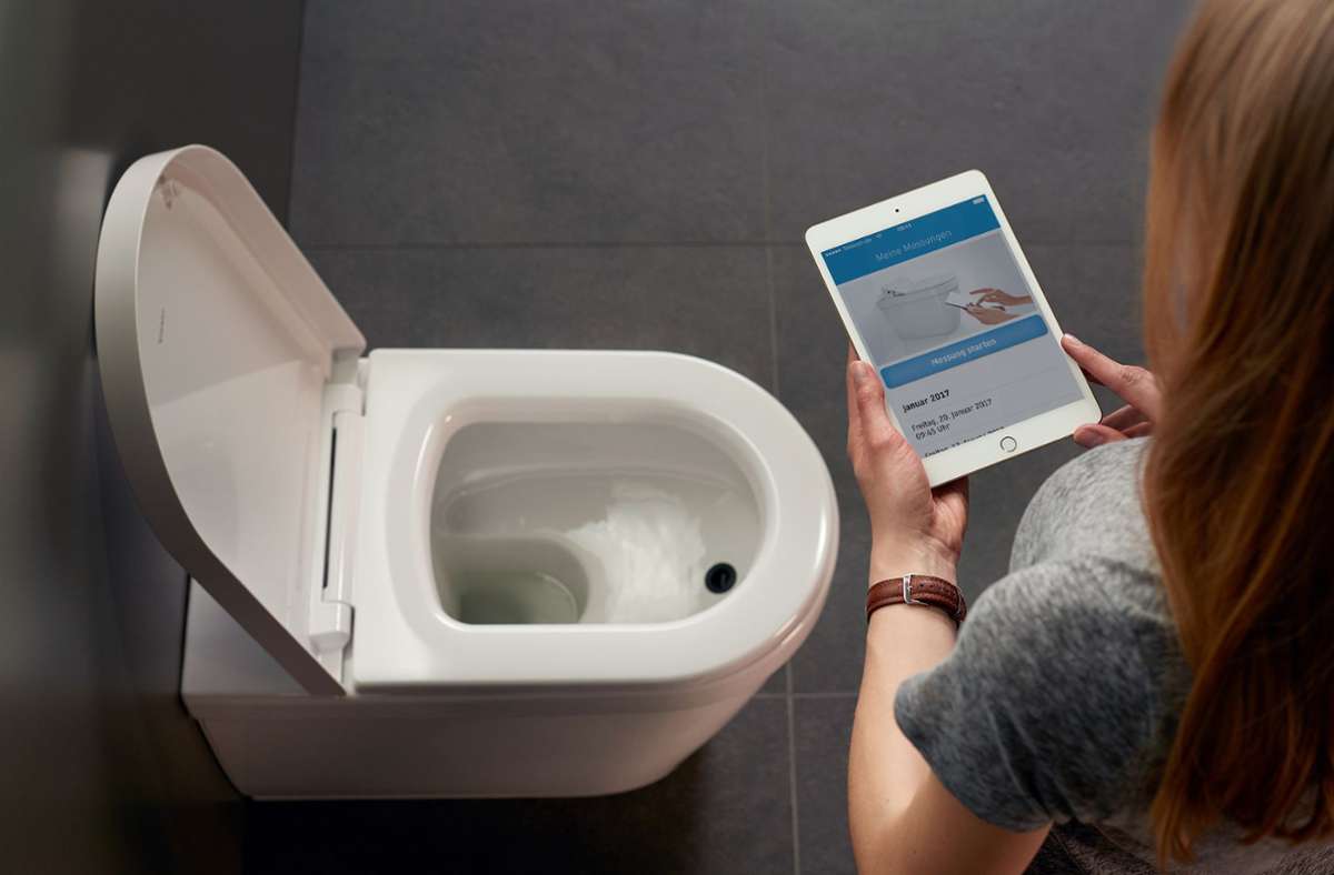 Auch im WC-Bereich hält Technik mit App und Smartphone Einzug.