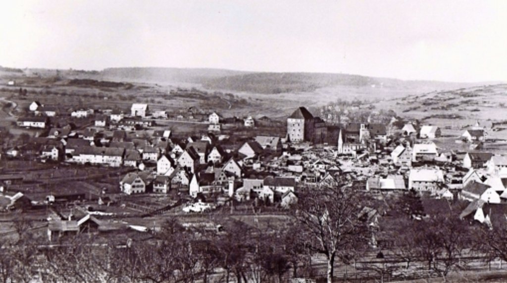 So sieht Heimsheim nach dem Bombardement vom 18. April 1945 aus – gut 80 Prozent der Häuser und der gesamte Stadtkern sind vollkommen zerstört.