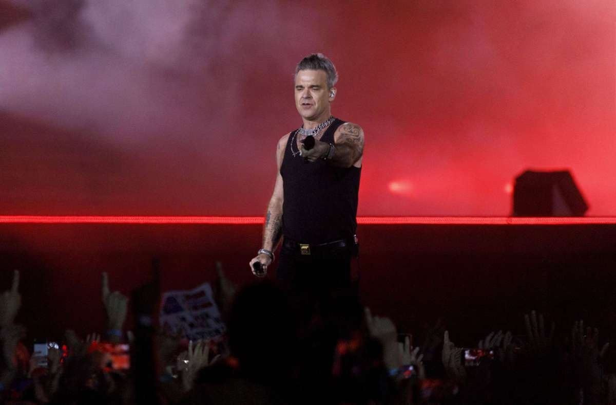 Robbie Williams im August 2022 in München