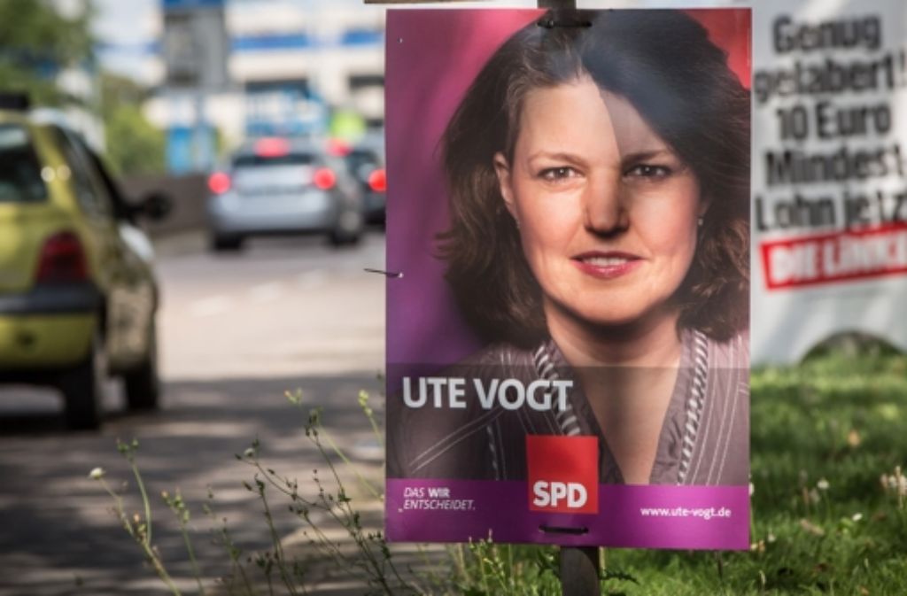 Die SPD empfiehlt ihren Anhängern ihre Erststimme im Wahlkreis Stuttgart  I statt Ute Vogt dem Bewerber der Grünen, Cem Özdemir, zu geben. Foto: Achim Zweygarth