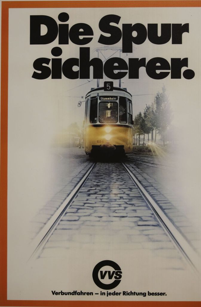 Dieses Plakat sorgte für Aufsehen, weil die Linie 5 nach Stammheim fuhr.