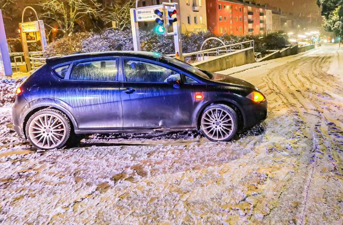 Winter im Südwesten: Auch in der Nacht mehrere Glätte-Unfälle in Stuttgart