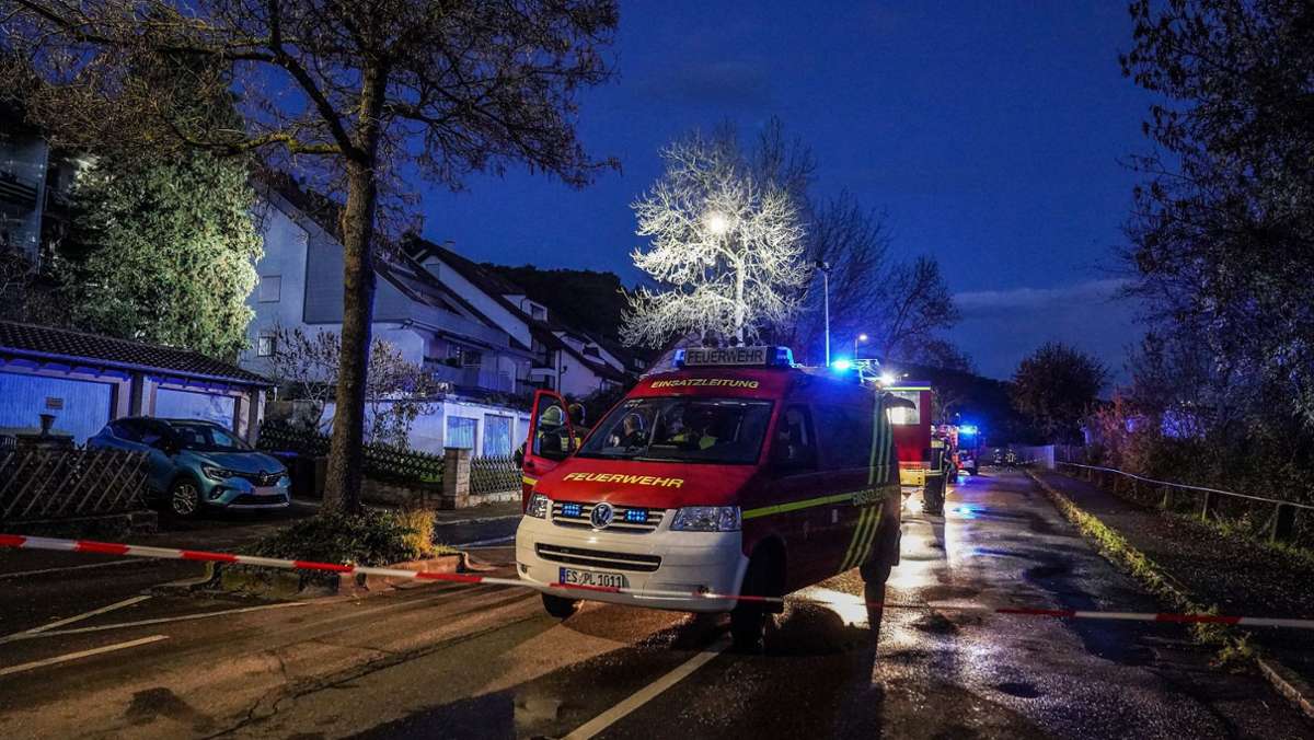 Feuer in Plochingen: Holzofen verursacht Zimmerbrand