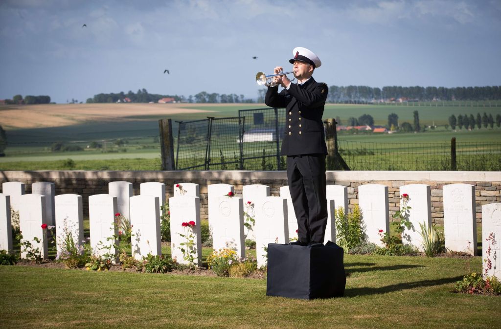 7. Juni 2017: Gedenkfeier für die 1917 in Flandern gefallenen neuseeländischen Soldaten auf dem Soldatenfriedhof von Messines.