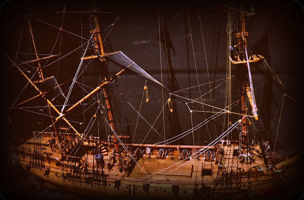 Modell des Piratenschiffs Whydah, das 1717 vor der Küste Massachusetts sank.