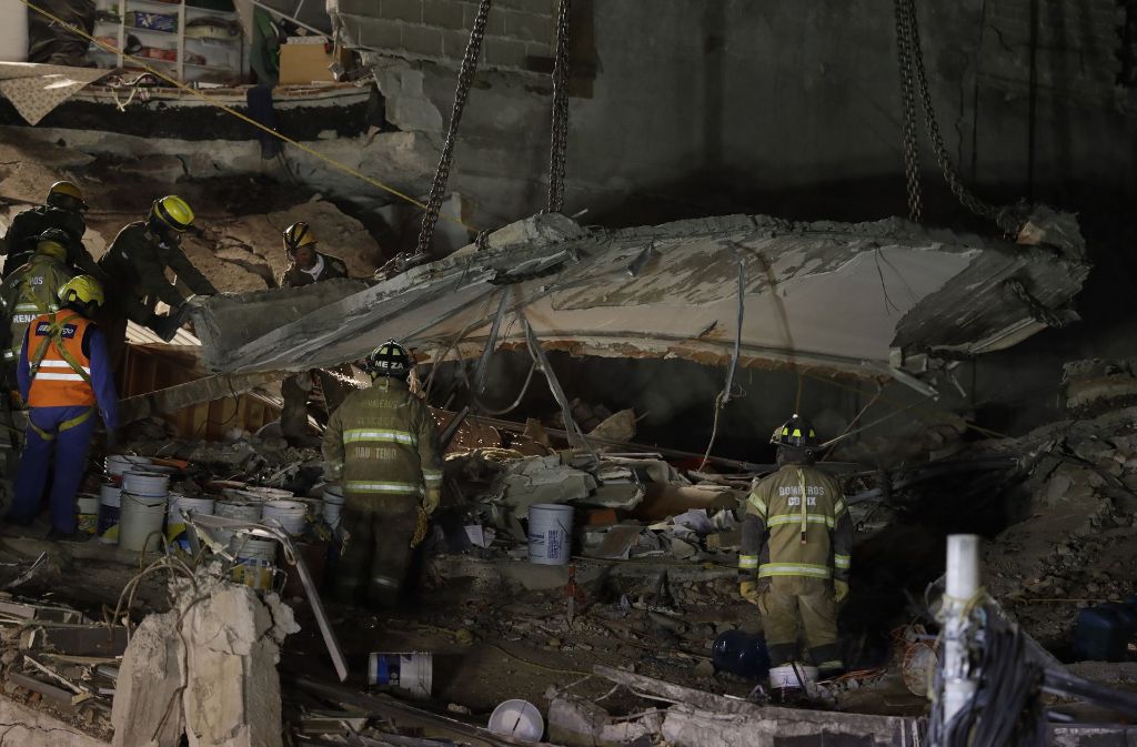 In Mexiko-Stadt stürzten 38 Gebäude ein.