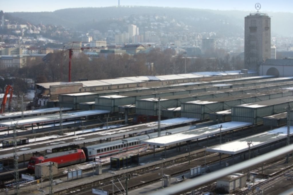 Der Stuttgarter Hauptbahnhof Ende Februar. Foto: Achim Zweygarth
