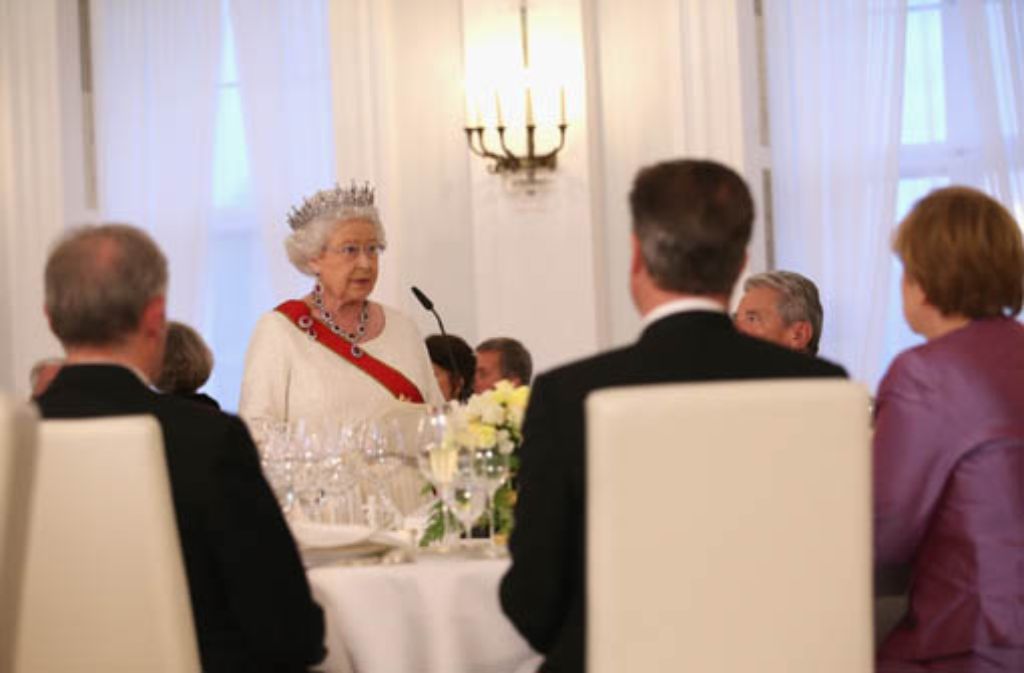 Beim Staatsbankett auf Schloss Bellevue hält die Queen am Mittwochabend eine Ansprache.