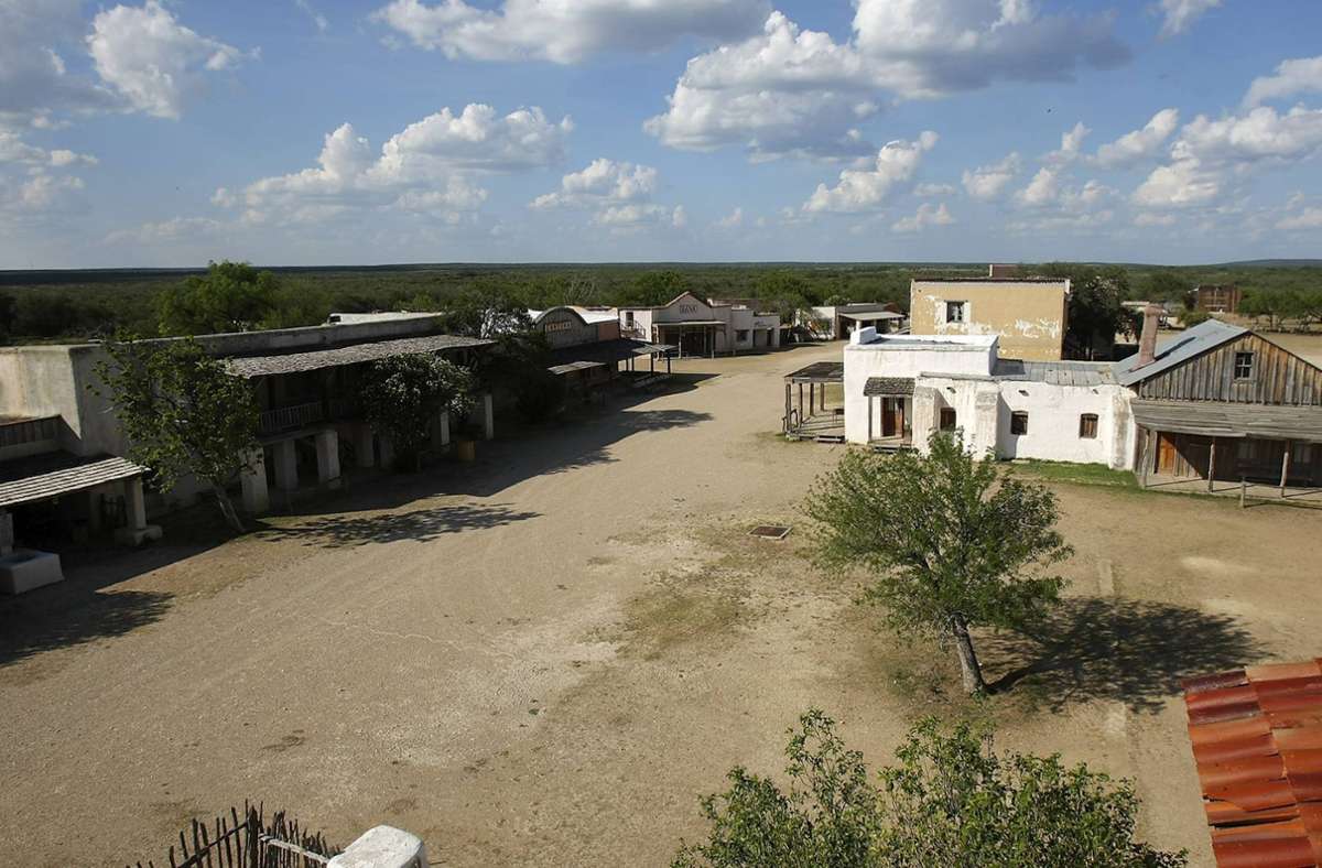 Die für John Waynes Film errichtete Alamo-Kulisse ist heute eine Touristenattraktion in Brackettville,Texas.