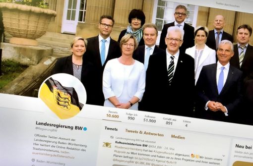 Das Staatsministerium ist unter anderem auf Twitter vertreten. Foto: StZ