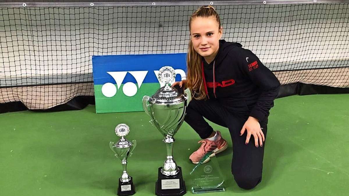  Mariella Thamm vom TEC Waldau ist deutsche Meisterin im Tennis. Bei den Titelkämpfen in Sachsen dominiert sie die U-12-Konkurrenz. 