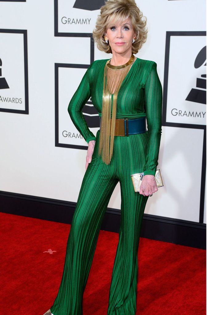 Kermit wäre stolz auf sie: Jane Fonda bei den Grammy Awards 2015