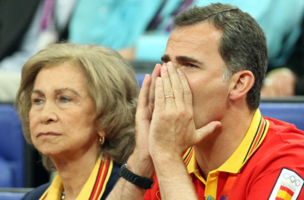 ... 2012 feuerten Felipe und seine Mutter Sofía ihre Landsleute bei den Olympischen Spielen in London an.