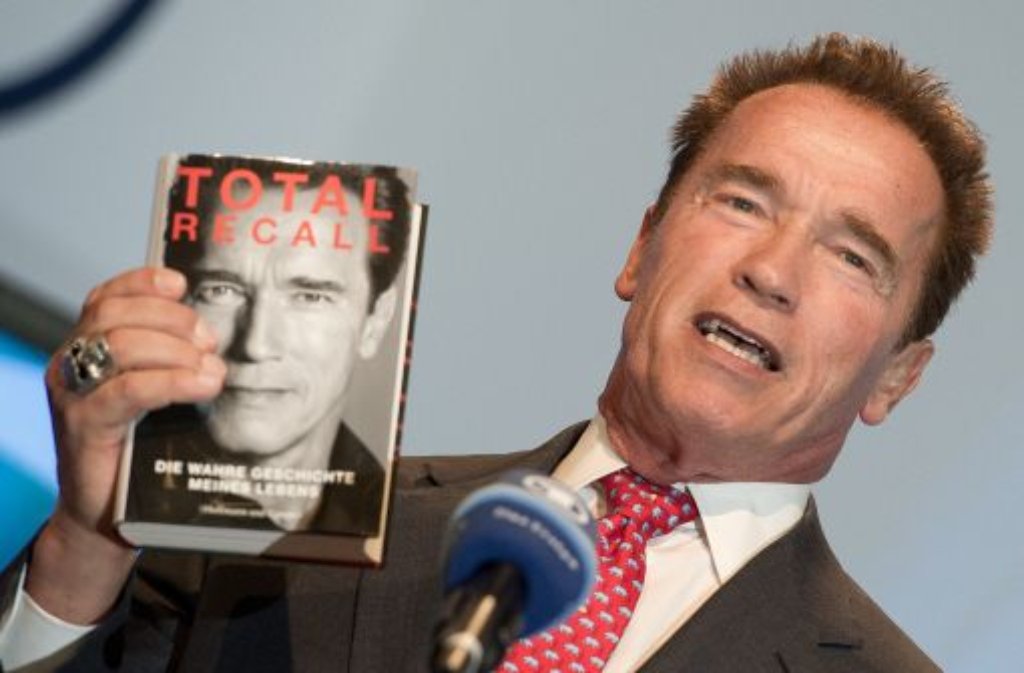 Arnold Schwarzenegger hat auf der Frankfurter Buchmesse seine Biographie vorgestellt.