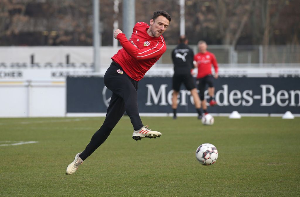 Christian Gentner gibt im Training alles – noch am Samstag gegen RB Leipzig saß der Kapitän nur auf der Ersatzbank.