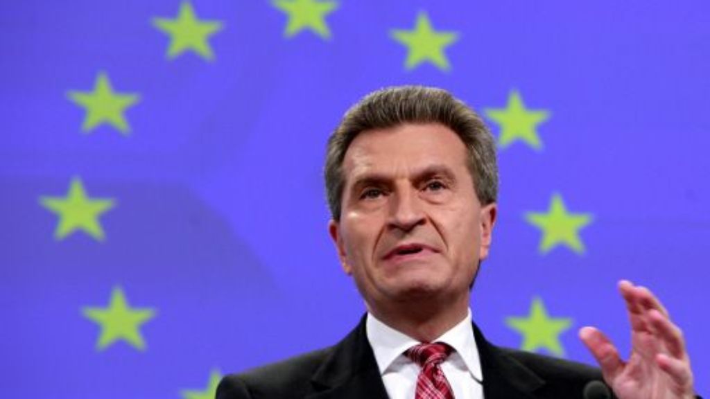 Energiepolitik: Oettinger: Solarenergie stößt an Grenzen