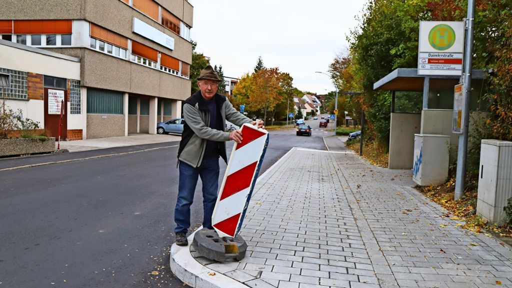 Nahverkehr Fellbach: Ein  Stadtrat stiftet sogar eine Warnbake