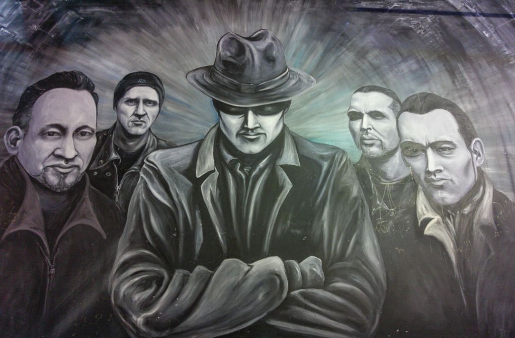 Die Rofa ist auch bekannt für ihre Wandmalereien. Hier ein Porträt der Band Volbeat.