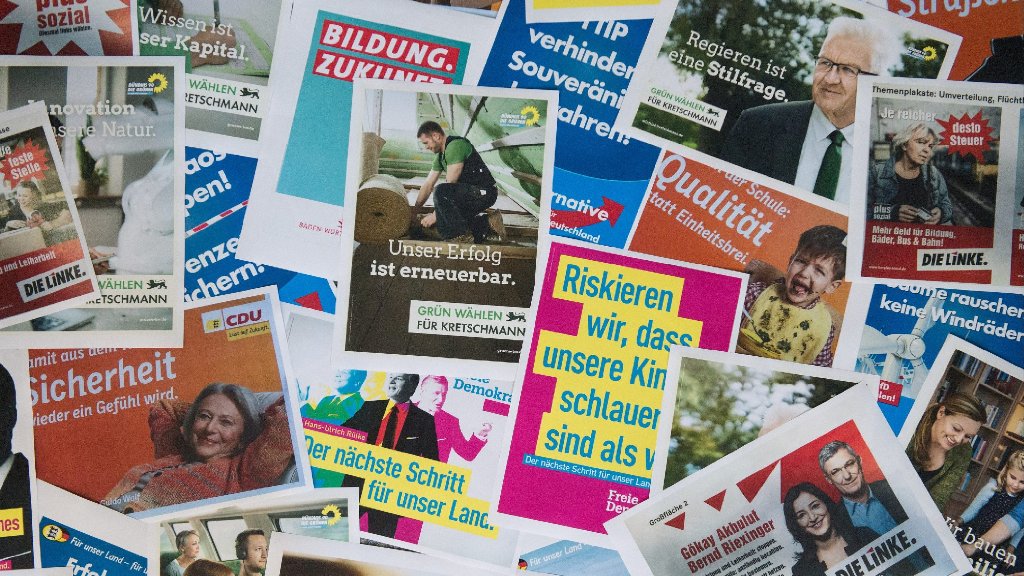 Plakate zur Landtagswahl 2016: CDU zu brav, AfD handwerklich ein Flop