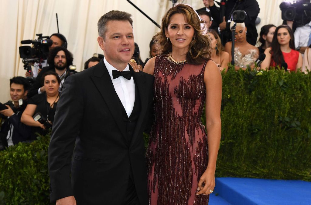 Schauspieler Matt Damon und seine Ehefrau Luciana Barroso.