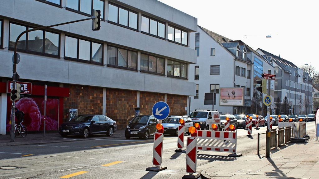 Verkehr in Stuttgart-Möhringen: Bauarbeiten auf Vaihinger Straße