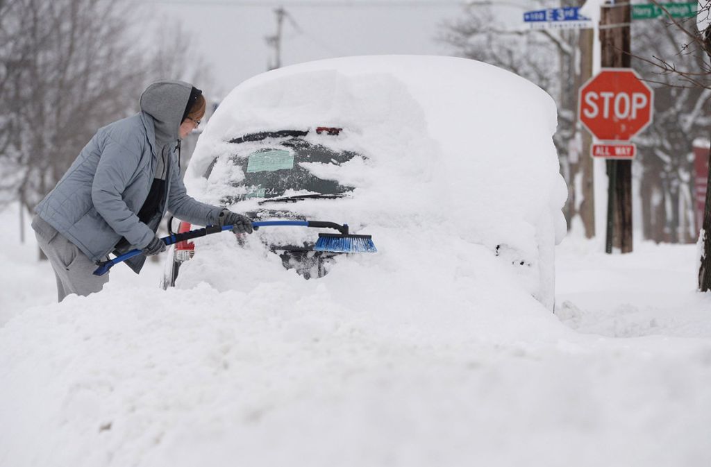 In Erie fielen 165 Zentimeter Schnee.