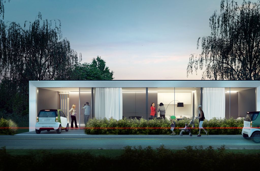 Das modular erstellte Wohnhaus B 10 in der Stuttgarter Weißenhofsiedlung ist das erste Aktivhaus der Welt, das doppelt soviel Energie erzeugt wie es selbst verbraucht.