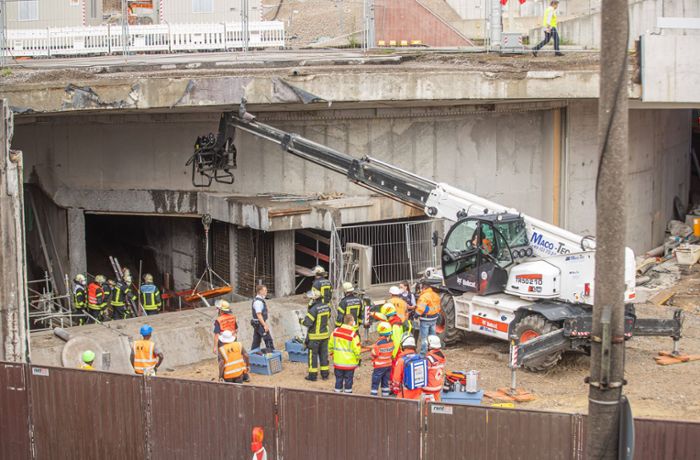 Mann kommt in Baustelle des Leuzetunnels ums Leben