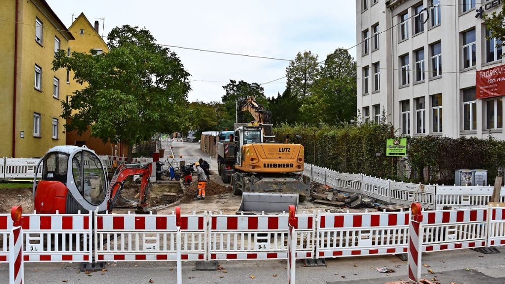 Wasserversorgung in Untertürkheim und Bad Cannstatt: Bauarbeiten behindern den Verkehr