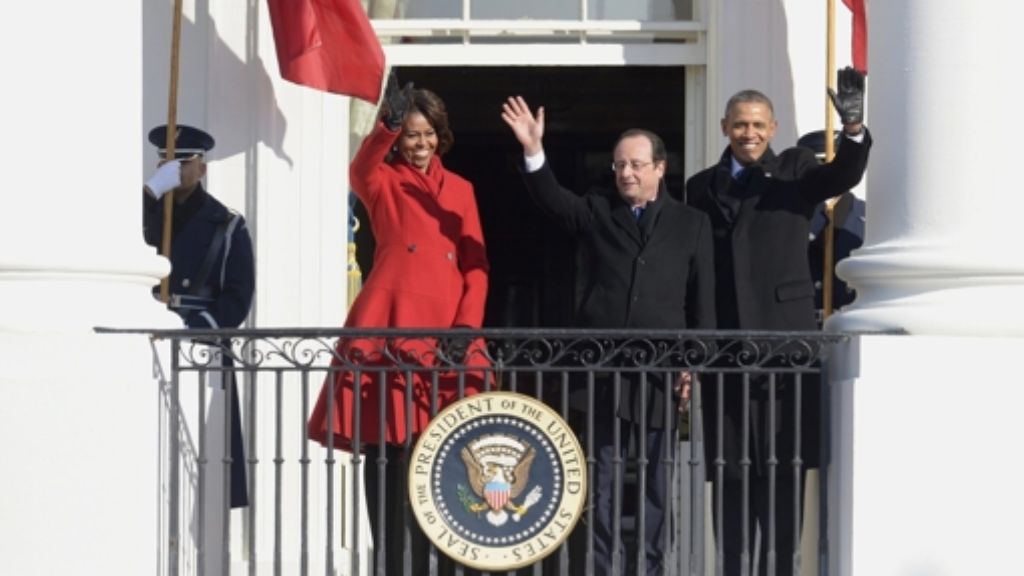 Hollande bei Obama: Salutschüsse für Monsieur Le Président